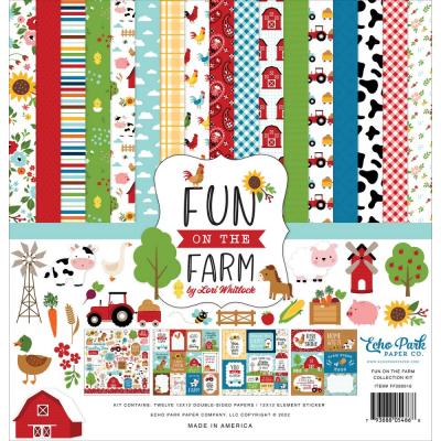 Echo Park Fun On The Farm Designpapiere - Collection Kit